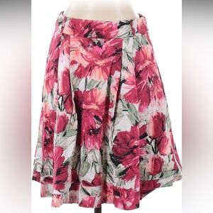 White House Black Market Floral Skirt